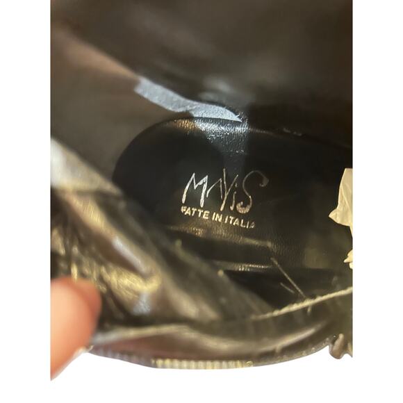 Vintage Mayis made in Italy 38.5 Fur Detail Heeled Boots - Picture 3 of 6